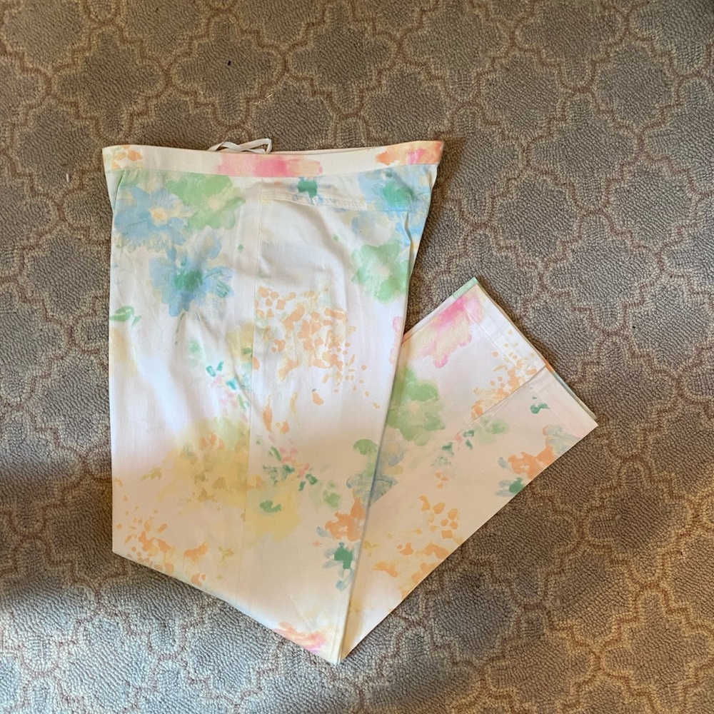 Ralph Lauren Colorful Floral Capri Pants